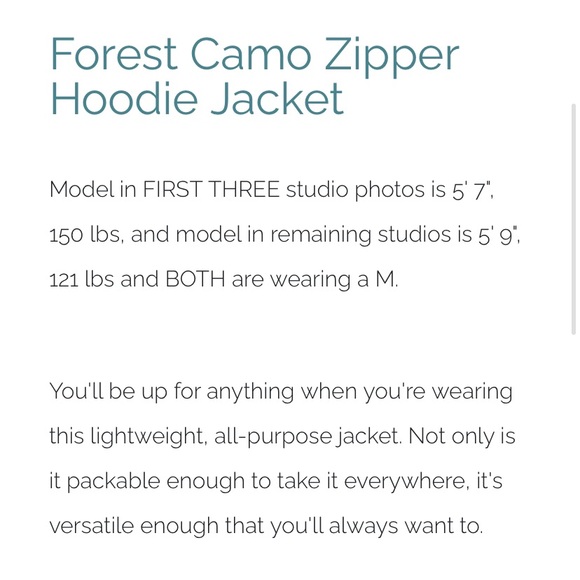 Zyia Forest Camo Zipper Hoodie Jacket - Picture 9 of 12